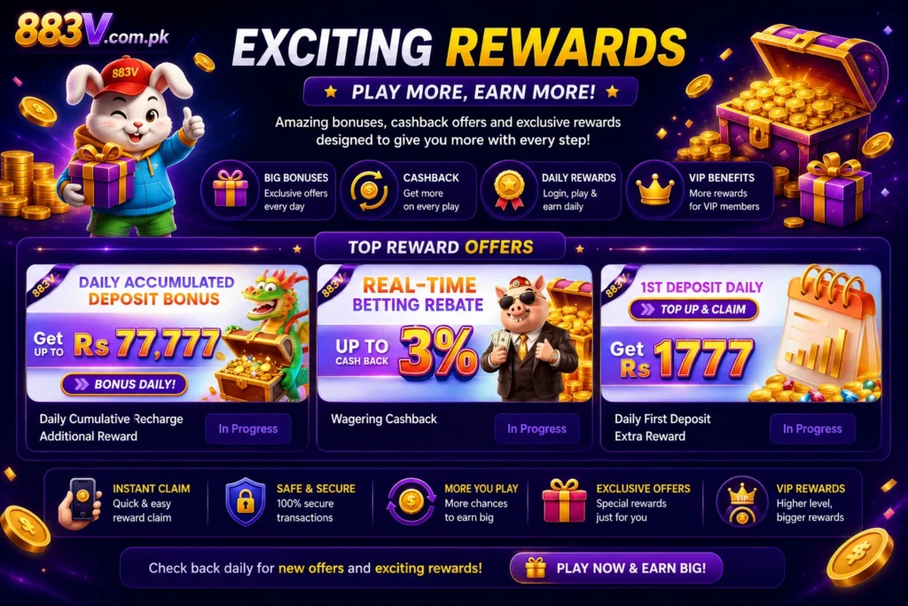 883V Game Bonuses and Rewards